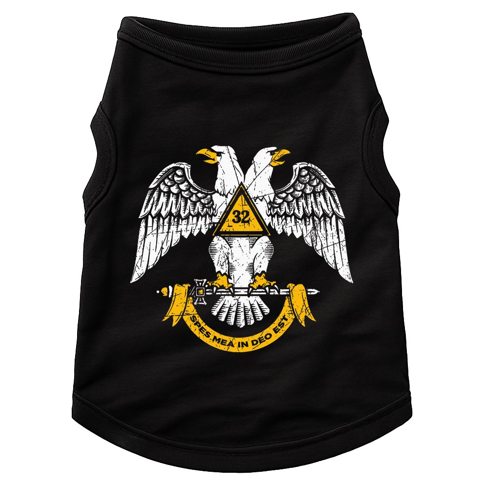 32nd Degree Masonic Scottish Rite Wings Down Doggie Tank