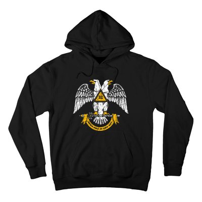 32nd Degree Masonic Scottish Rite Wings Down Hoodie