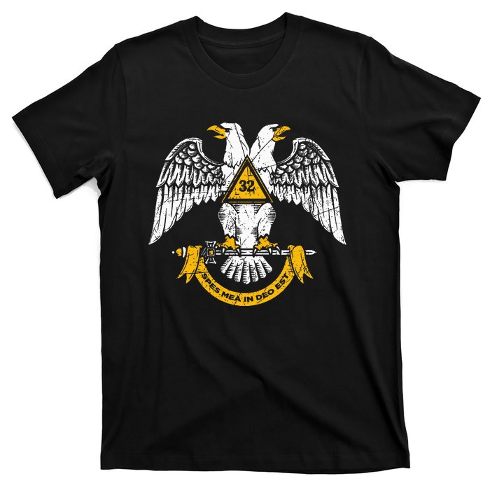 32nd Degree Masonic Scottish Rite Wings Down T-Shirt