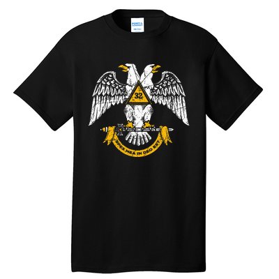 32nd Degree Masonic Scottish Rite Wings Down Tall T-Shirt