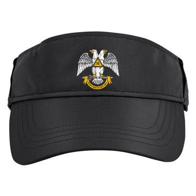 32nd Degree Masonic Scottish Rite Wings Down Adult Drive Performance Visor