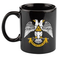 32nd Degree Masonic Scottish Rite Wings Down 11oz C Handle Ceramic Mug