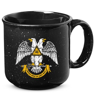 32nd Degree Masonic Scottish Rite Wings Down 15oz Campfire Ceramic Mug