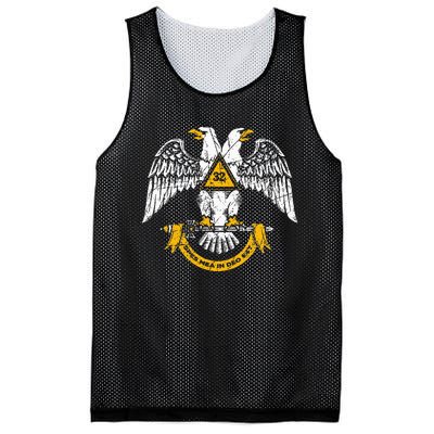 32nd Degree Masonic Scottish Rite Wings Down Mesh Reversible Basketball Jersey Tank