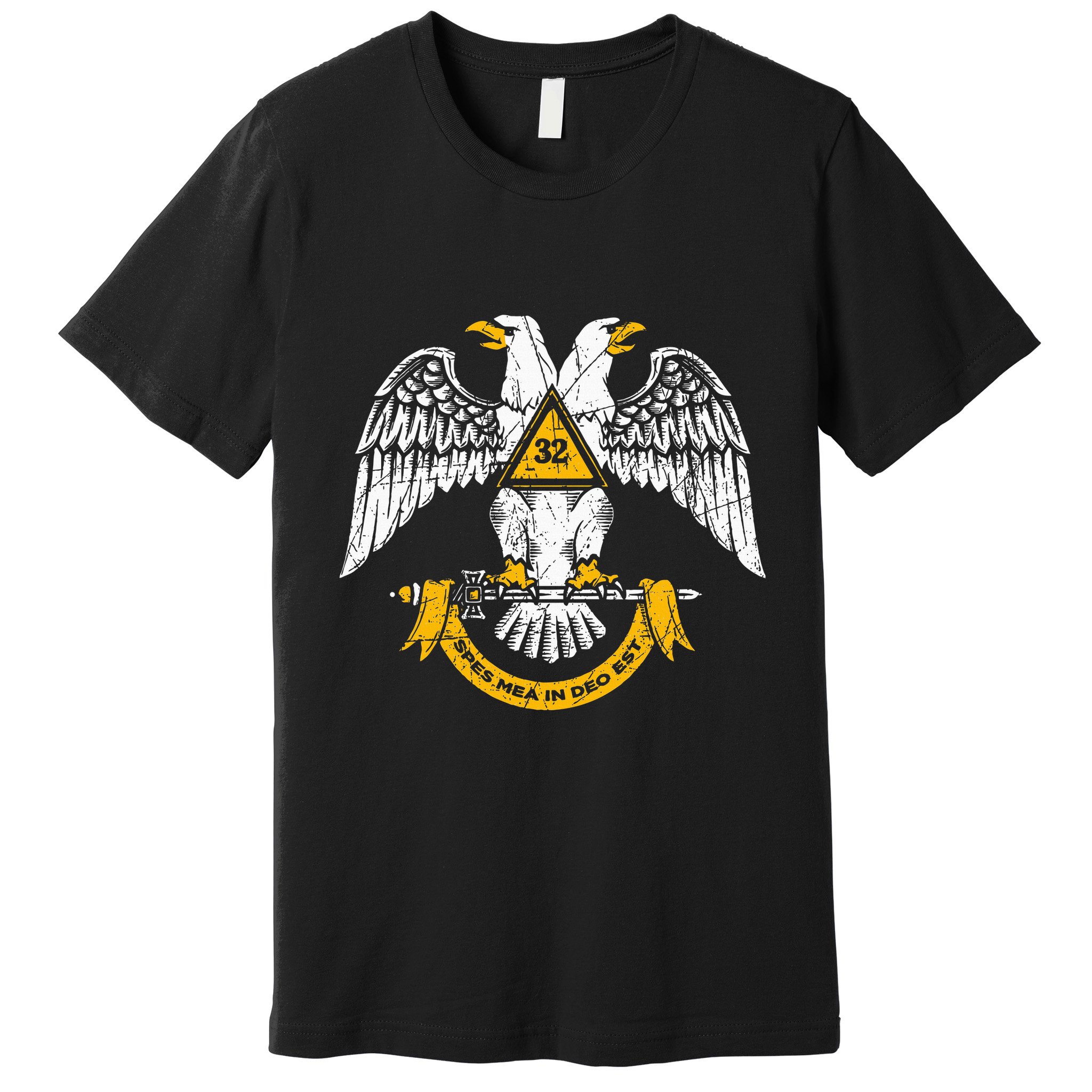 32nd Degree Masonic Scottish Rite Wings Down Premium T-Shirt