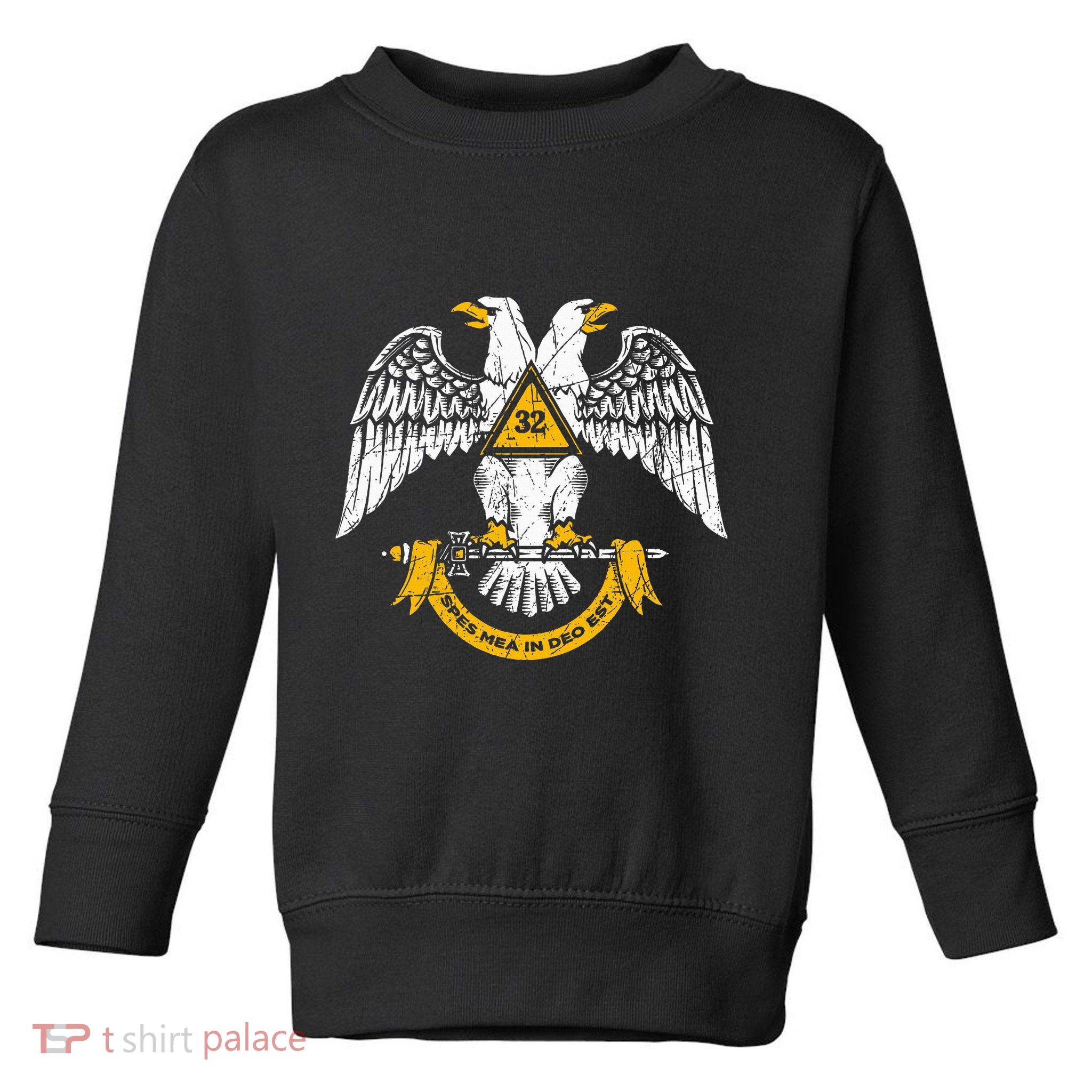 32nd Degree Masonic Scottish Rite Wings Down Toddler Sweatshirt