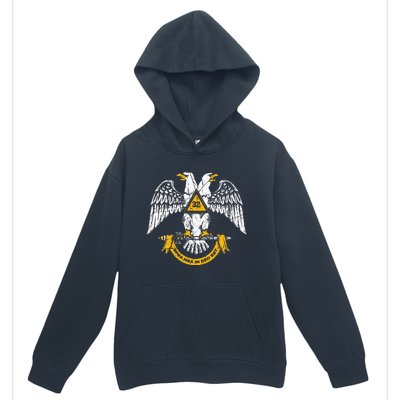 32nd Degree Masonic Scottish Rite Wings Down Urban Pullover Hoodie