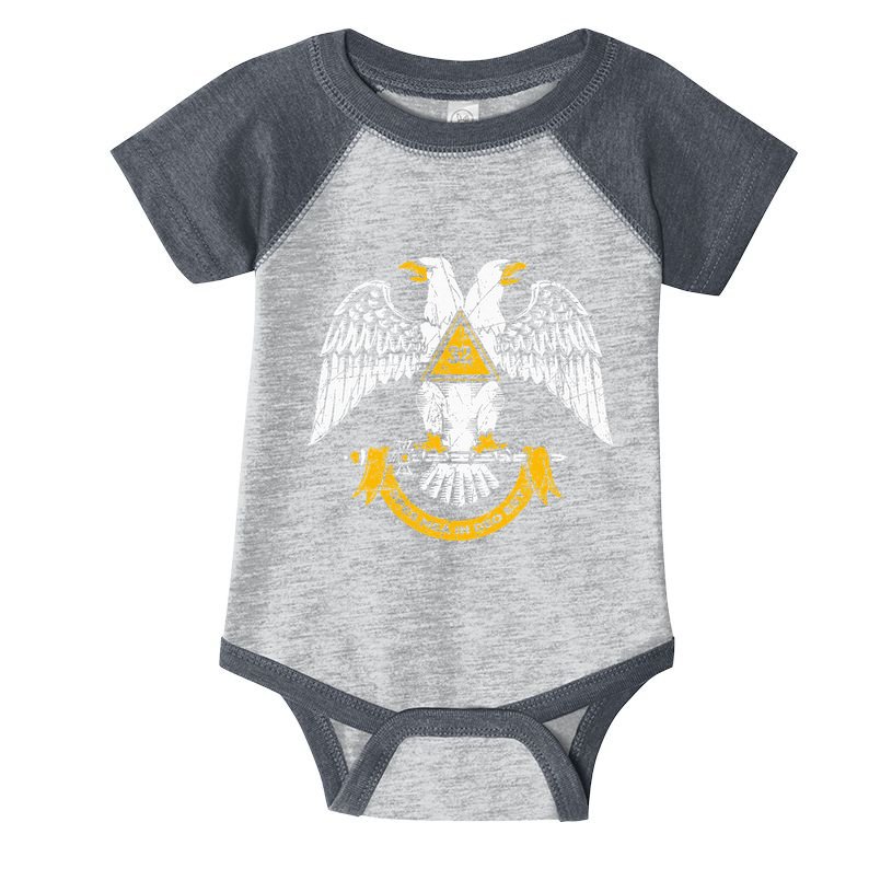 32nd Degree Masonic Scottish Rite Wings Down Infant Baby Jersey Bodysuit