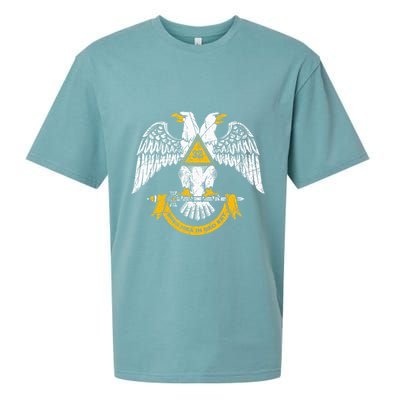 32nd Degree Masonic Scottish Rite Wings Down Sueded Cloud Jersey T-Shirt