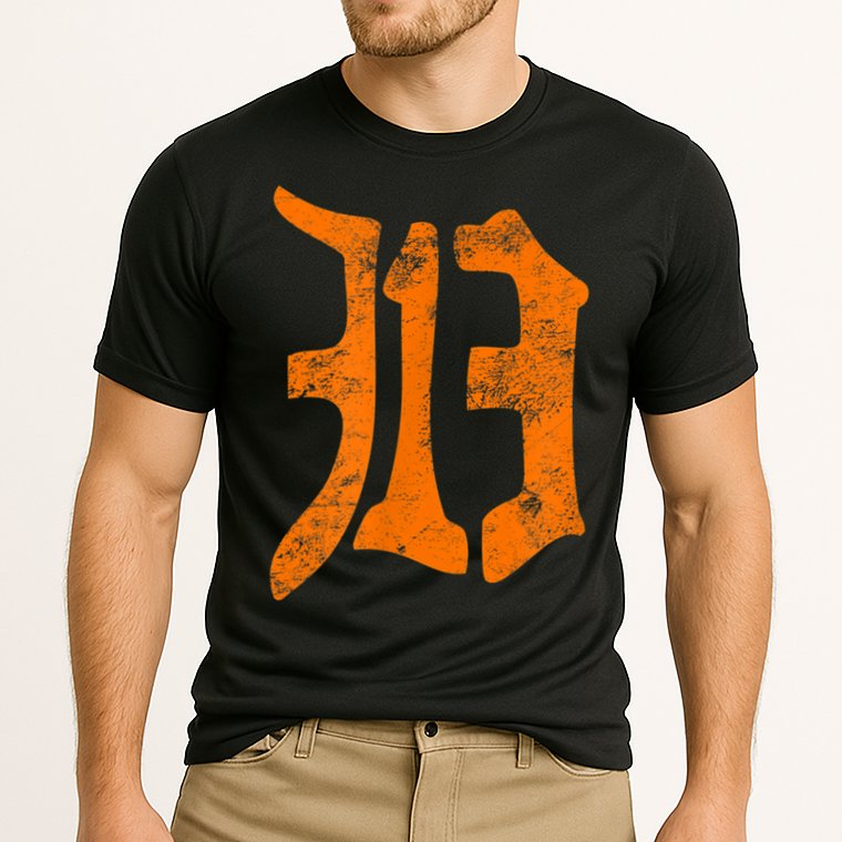 313 Detroit Michigan Vintage Old English D Area Code Cooling Performance Crew T-Shirt