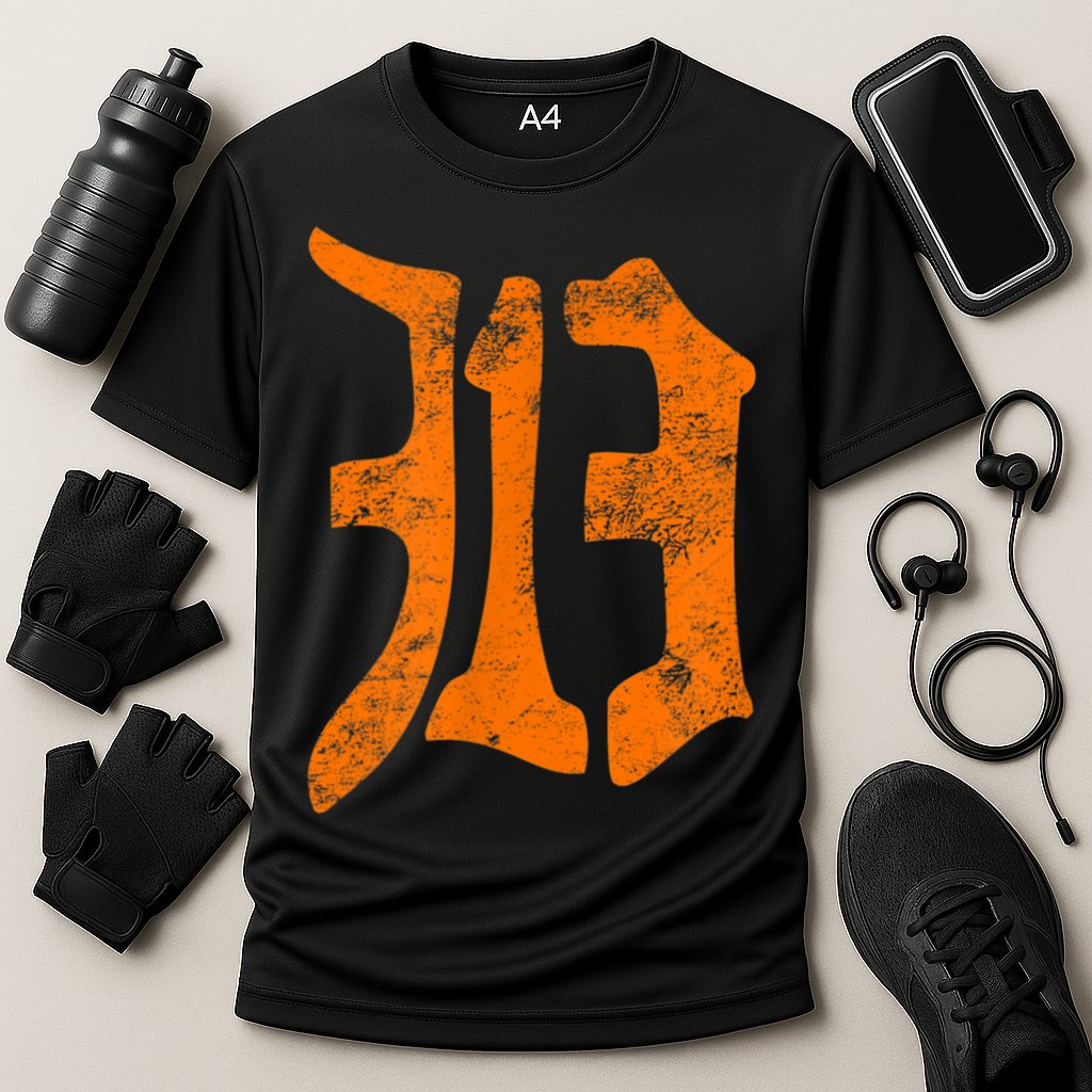 313 Detroit Michigan Vintage Old English D Area Code Cooling Performance Crew T-Shirt