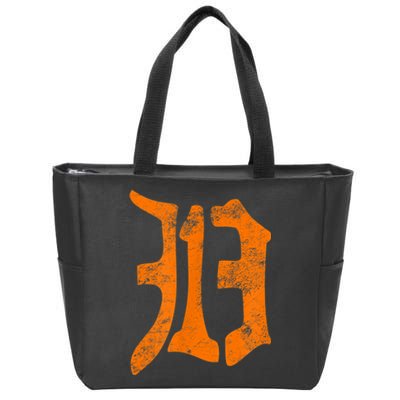 313 Detroit Michigan Vintage Old English D Area Code Zip Tote Bag