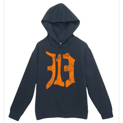 313 Detroit Michigan Vintage Old English D Area Code Urban Pullover Hoodie