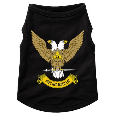 32nd Degree Mason Scottish Rite Wings Up Doubleheaded Eagle Doggie Tank