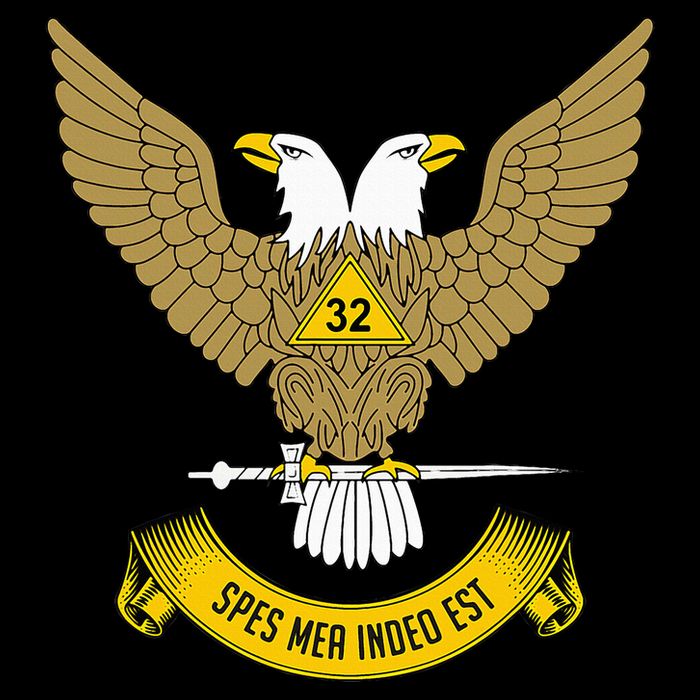 32nd Degree Mason Scottish Rite Wings Up Doubleheaded Eagle Cooling Performance Crew T-Shirt