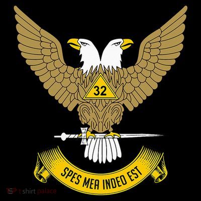 32nd Degree Mason Scottish Rite Wings Up Doubleheaded Eagle T-Shirt