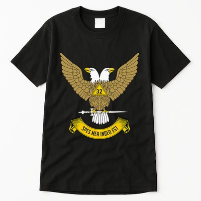 32nd Degree Mason Scottish Rite Wings Up Doubleheaded Eagle Tall T-Shirt