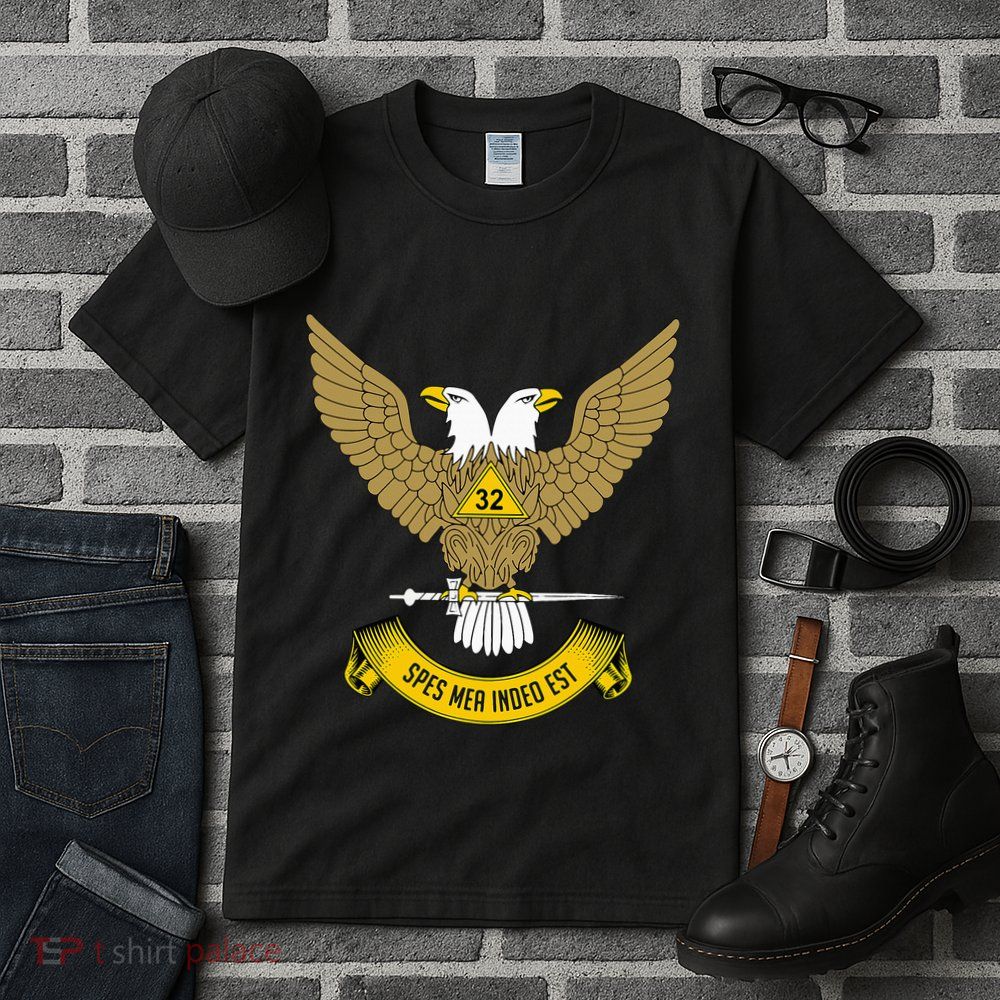 32nd Degree Mason Scottish Rite Wings Up Doubleheaded Eagle Tall T-Shirt