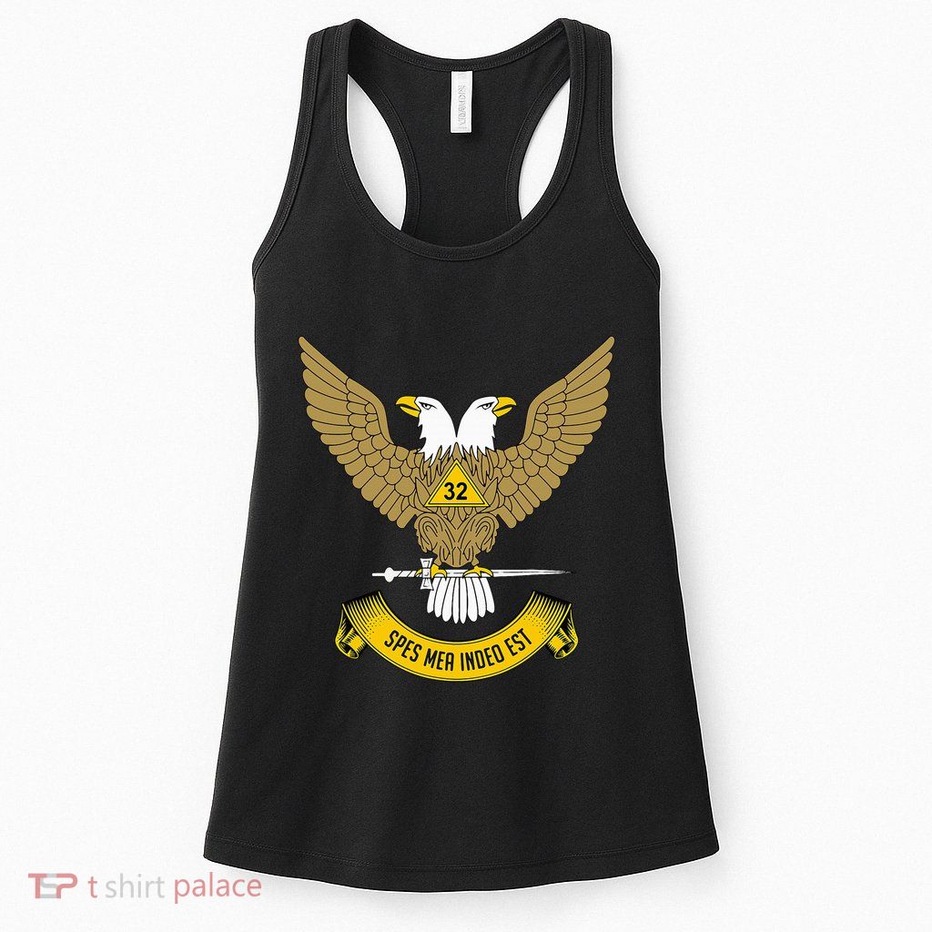 32nd Degree Mason Scottish Rite Wings Up Doubleheaded Eagle Womens Tank Top