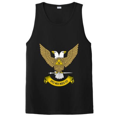 32nd Degree Mason Scottish Rite Wings Up Doubleheaded Eagle PosiCharge Competitor Tank