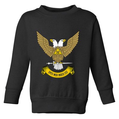 32nd Degree Mason Scottish Rite Wings Up Doubleheaded Eagle Toddler Sweatshirt