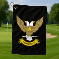 32nd Degree Mason Scottish Rite Wings Up Doubleheaded Eagle Golf Towel