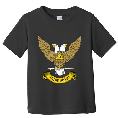 32nd Degree Mason Scottish Rite Wings Up Doubleheaded Eagle Toddler T-Shirt