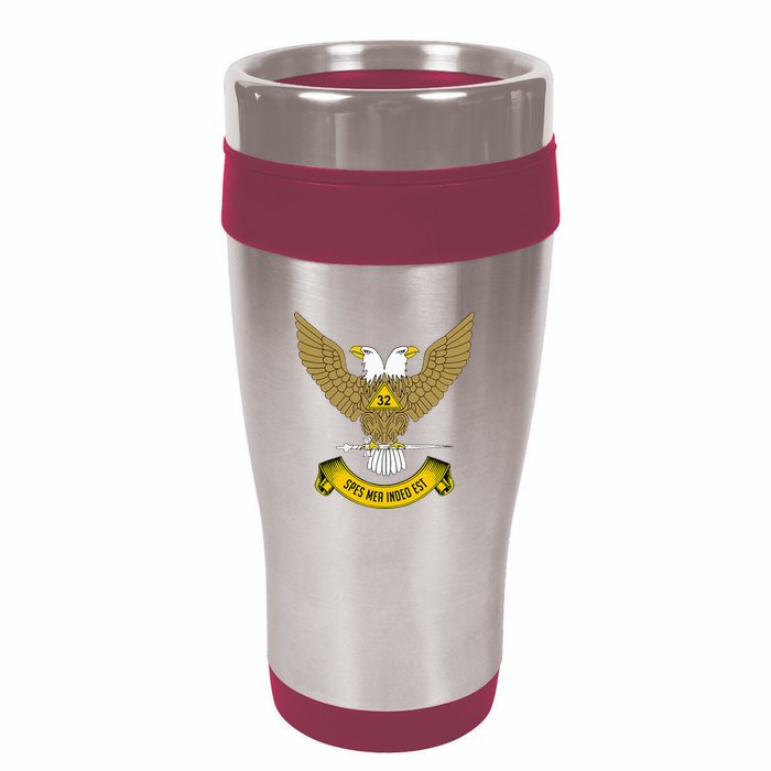 32nd Degree Mason Scottish Rite Wings Up Doubleheaded Eagle 16oz Travel Tumbler
