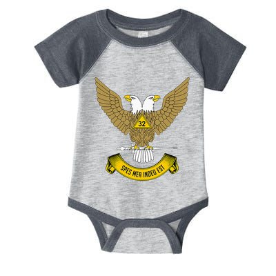 32nd Degree Mason Scottish Rite Wings Up Doubleheaded Eagle Infant Baby Jersey Bodysuit