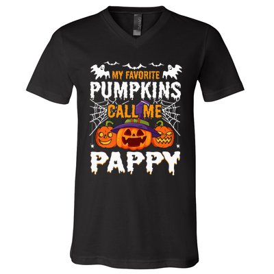 365 Days of Halloween My Favorite Pumpkins Pappy's Pick V-Neck T-Shirt