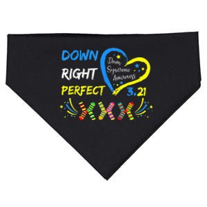 321 Down Right Perfect Socks Down Syndrome Awareness USA-Made Doggie Bandana