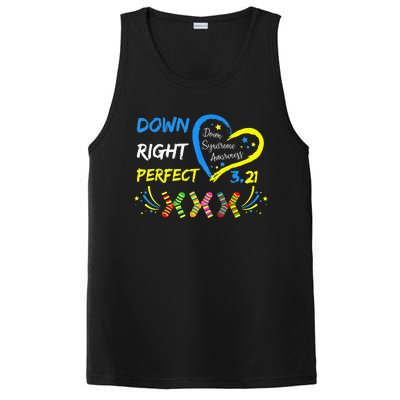 321 Down Right Perfect Socks Down Syndrome Awareness PosiCharge Competitor Tank