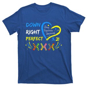 321 Down Right Perfect Socks Down Syndrome Awareness T-Shirt