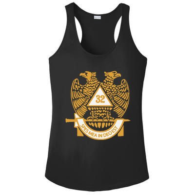 32nd Degree Scottish Rite Wings Down Double Headed Eagle Ladies PosiCharge Competitor Racerback Tank