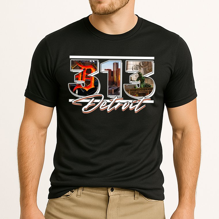 313 Detroit Urban Spirit Cooling Performance Crew T-Shirt