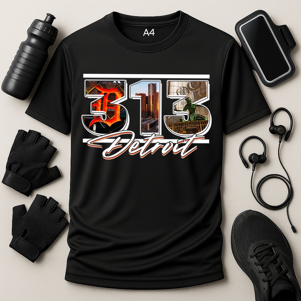 313 Detroit Urban Spirit Cooling Performance Crew T-Shirt
