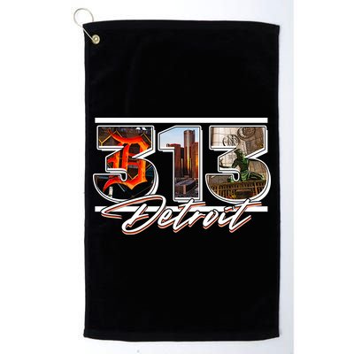 313 Detroit Urban Spirit Golf Towel
