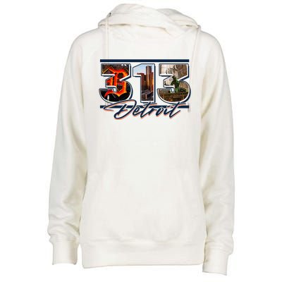 313 Detroit Urban Spirit Womens Funnel Neck Pullover Hood