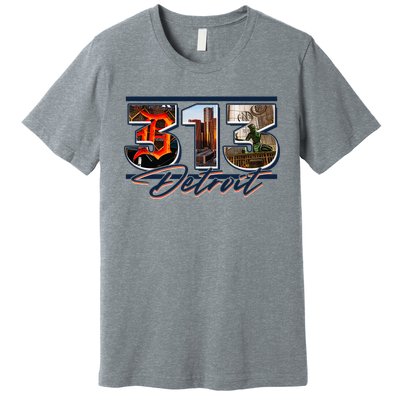 313 Detroit Urban Spirit Premium T-Shirt