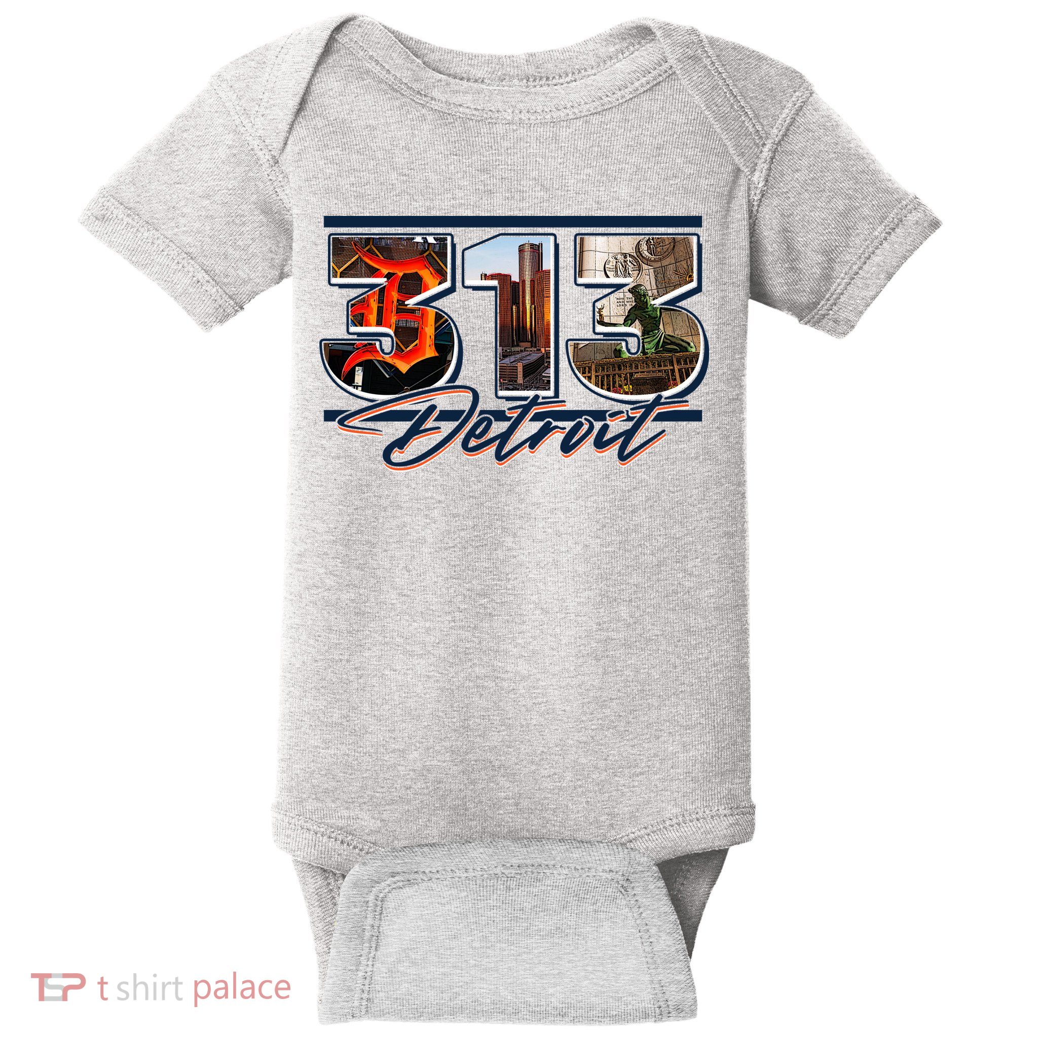 313 Detroit Urban Spirit Baby Bodysuit