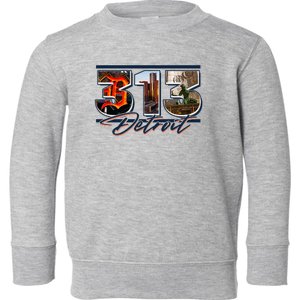 313 Detroit Urban Spirit Toddler Sweatshirt