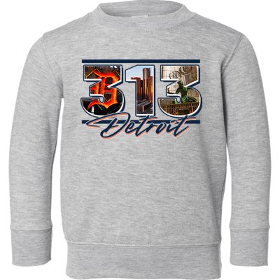 313 Detroit Urban Spirit Toddler Sweatshirt