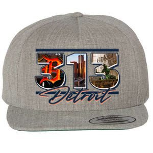 313 Detroit Urban Spirit Wool Snapback Cap