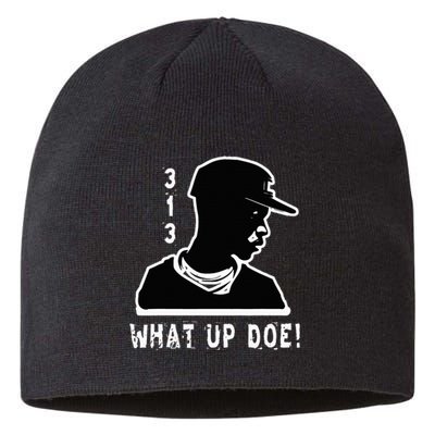 313 Detroit What Up Doe African American Man Sustainable Beanie