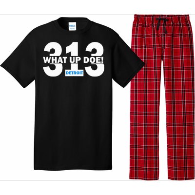 313 Detroit What Up Doe Hometown Pajama Set