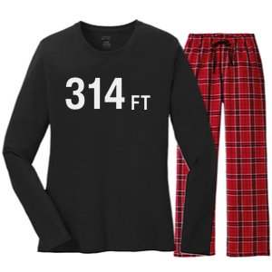 314 Ft Women's Long Sleeve Flannel Pajama Set 