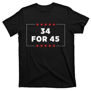 34 For 45 Trump Convicted T-Shirt