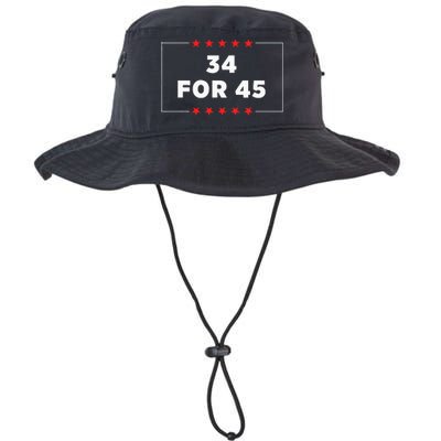 34 For 45 Trump Convicted Legacy Cool Fit Booney Bucket Hat