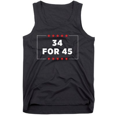 34 For 45 Trump Convicted Tank Top