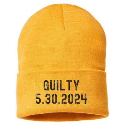 34 Felony Counts Trump Guilty Verdict Sustainable Knit Beanie